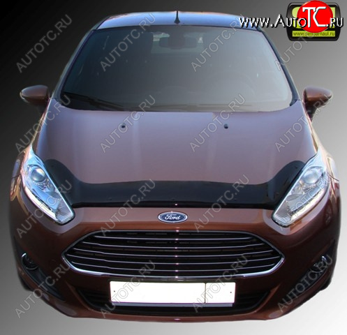 4 599 р. Дефлектор капота SIM Ford Fiesta 6 хэтчбэк 3 дв. рестайлинг (2012-2019)  с доставкой в г. Тольятти