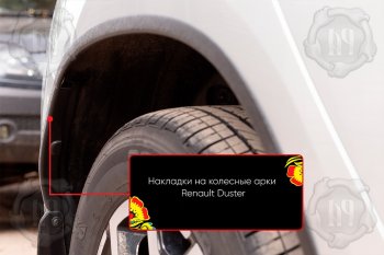 Задняя правая накладка на колесные арки Вариант 2 Русская Артель Renault (Рено) Duster (Дастер)  HM (2021-2024) HM рестайлинг ()