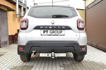 18 399 р. Фаркоп (с нержавеющей накладкой) Petroil Tuning Renault Duster HM рестайлинг (2021-2024) (Без заглушки )  с доставкой в г. Тольятти. Увеличить фотографию 6