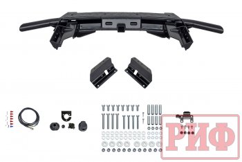 46 849 р. Бампер силовой задний РИФ Renault Duster HS рестайлинг (2015-2021) (С квадратом под фаркоп)  с доставкой в г. Тольятти. Увеличить фотографию 2