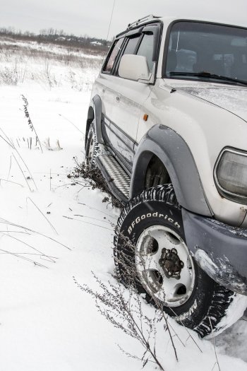 50 899 р. Защита порогов с подножкой РИФ Toyota Land Cruiser 80 (1989-1997)  с доставкой в г. Тольятти. Увеличить фотографию 3