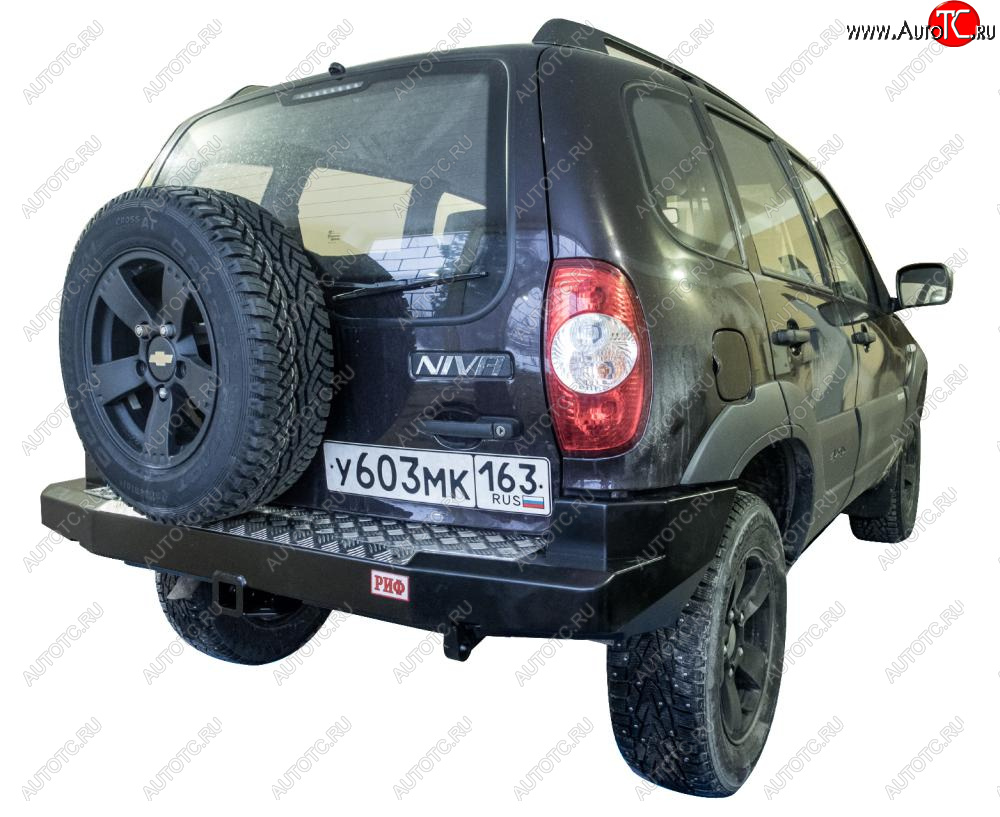 41 999 р. Бампер задний силовой РИФ Chevrolet Niva 2123 рестайлинг (2009-2020) (С квадратом под фаркоп)  с доставкой в г. Тольятти