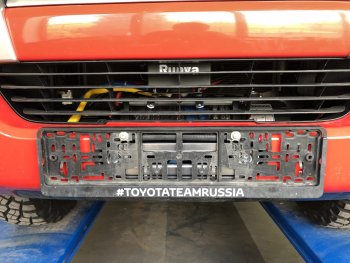 24 999 р. Площадка под лебёдку РИФ (в штатный бампер)  Toyota Fortuner  AN160 (2015-2025) дорестайлинг, рестайлинг  с доставкой в г. Тольятти. Увеличить фотографию 4