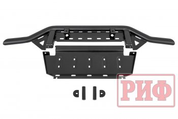 43 999 р. Бампер передний силовой РИФ Mitsubishi Pajero 4 V90 дорестайлинг (2006-2011) (Под площадку для лебёдки RIFPJR-30000 с защитой радиатора)  с доставкой в г. Тольятти. Увеличить фотографию 9