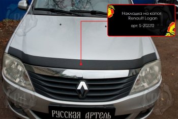 Декоративная накладка на капот Русская Артель Renault Logan 1 рестайлинг (2010-2016) ()