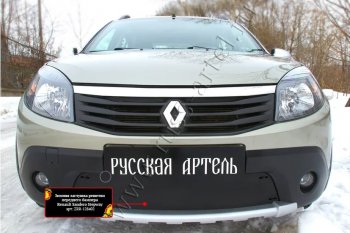 Защитная сетка и зимняя заглушка решетки радиатора Русская Артель Renault Sandero Stepway (BS) (2010-2014) ()