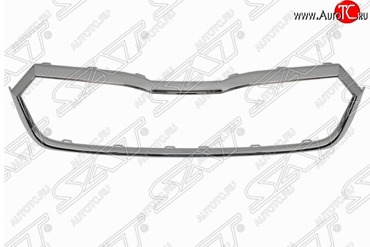 2 349 р. Молдинг решетки радиатора SAT (хром) Skoda Octavia А8 лифтбэк (2019-2022)  с доставкой в г. Тольятти