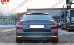 4 649 р. Козырёк на заднее стекло RS  Skoda Octavia  A7 (2012-2017) дорестайлинг лифтбэк (Неокрашенный)  с доставкой в г. Тольятти. Увеличить фотографию 3