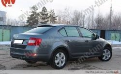 4 649 р. Козырёк на заднее стекло RS  Skoda Octavia  A7 (2012-2017) дорестайлинг лифтбэк (Неокрашенный)  с доставкой в г. Тольятти. Увеличить фотографию 4