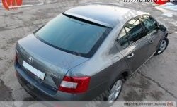 4 649 р. Козырёк на заднее стекло RS  Skoda Octavia  A7 (2012-2017) дорестайлинг лифтбэк (Неокрашенный)  с доставкой в г. Тольятти. Увеличить фотографию 2