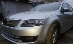 2 699 р. Сетка (для комплектации Ambition, Elegance) на бампер Russtal (хром) Skoda Octavia A7 дорестайлинг лифтбэк (2012-2017)  с доставкой в г. Тольятти. Увеличить фотографию 4