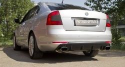 3 499 р. Диффузор заднего бампера RA  Skoda Octavia  A5 (2008-2013) лифтбэк рестайлинг, рестайлинг универсал (Поверхность шагрень)  с доставкой в г. Тольятти. Увеличить фотографию 2