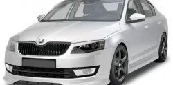 Накладка на передний бампер CT Skoda Octavia A7 дорестайлинг лифтбэк (2012-2017)