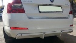 5 999 р. Накладка на задний бампер CT Skoda Octavia A7 дорестайлинг лифтбэк (2012-2017) (Неокрашенная)  с доставкой в г. Тольятти. Увеличить фотографию 3