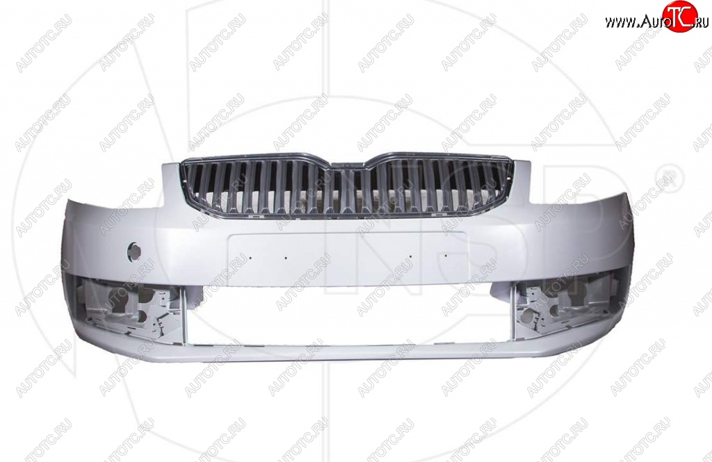 7 999 р. Передний бампер NSP (с решеткой радиатора) Skoda Octavia A7 дорестайлинг лифтбэк (2012-2017) (Неокрашенный)  с доставкой в г. Тольятти