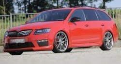 6 999 р. Пороги накладки R-Style Skoda Octavia A7 дорестайлинг лифтбэк (2012-2017) (Неокрашенные)  с доставкой в г. Тольятти. Увеличить фотографию 4