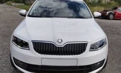 1 199 р. Реснички на фары CT Skoda Octavia A7 дорестайлинг лифтбэк (2012-2017) (Неокрашенные)  с доставкой в г. Тольятти. Увеличить фотографию 2