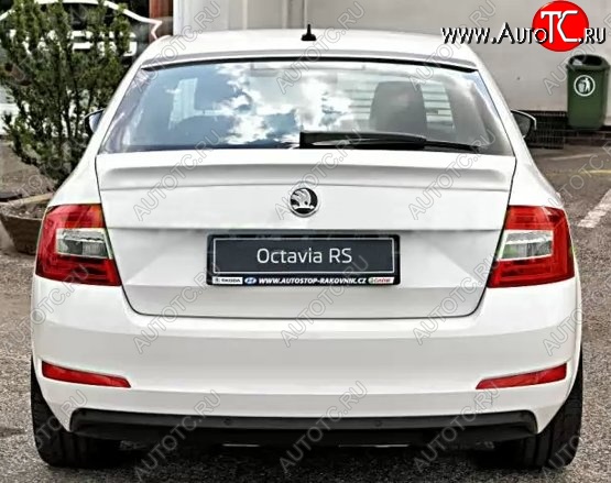 2 949 р. Лип спойлер CT Skoda Octavia A7 дорестайлинг лифтбэк (2012-2017) (Неокрашенный)  с доставкой в г. Тольятти