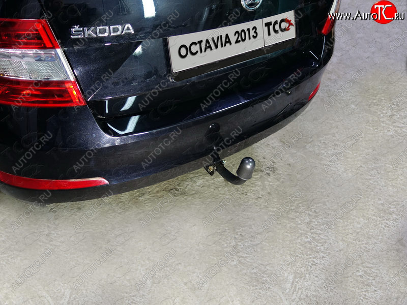 13 399 р. Фаркоп (тягово-сцепное устройство) TCC Skoda Octavia A7 дорестайлинг лифтбэк (2012-2017) (Оцинкованный, шар A )  с доставкой в г. Тольятти