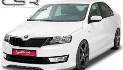 7 249 р. Пороги накладки CSR style Skoda Rapid NH3 дорестайлинг лифтбэк (2012-2017) (Неокрашенные)  с доставкой в г. Тольятти. Увеличить фотографию 3