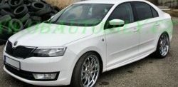 6 249 р. Пороги накладки CT Skoda Rapid NH3 дорестайлинг лифтбэк (2012-2017) (Неокрашенные)  с доставкой в г. Тольятти. Увеличить фотографию 2