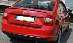 3 499 р. Лип спойлер CT Skoda Rapid NH3 дорестайлинг лифтбэк (2012-2017) (Неокрашенный)  с доставкой в г. Тольятти. Увеличить фотографию 3