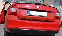 3 499 р. Лип спойлер CT Skoda Rapid NH3 дорестайлинг лифтбэк (2012-2017) (Неокрашенный)  с доставкой в г. Тольятти. Увеличить фотографию 5