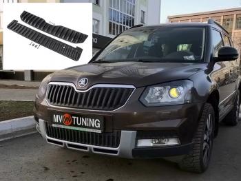 2 999 р. Заглушка воздухозаборника бампера (нижняя, OUTDOOR) MV-Tuning  Skoda Yeti (2013-2018) (Текстурная поверхность)  с доставкой в г. Тольятти. Увеличить фотографию 2