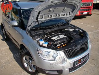 2 969 р. Упор капота MV-Tuning (одинарный) Skoda Yeti (2009-2013)  с доставкой в г. Тольятти. Увеличить фотографию 4