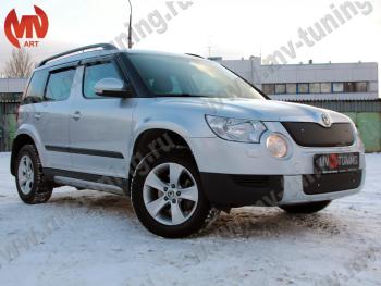 4 999 р. Зимние заглушки (верхняя и нижняя) MV-Tuning  Skoda Yeti (2009-2013) (Неокрашенная)  с доставкой в г. Тольятти. Увеличить фотографию 2