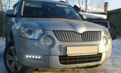 1 249 р. Реснички на фары CT Skoda Yeti (2009-2013) (Неокрашенные)  с доставкой в г. Тольятти. Увеличить фотографию 2