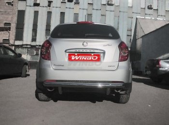 5 499 р. Защита заднего бампера WINBO (Ø60 мм, нержавейка) SSANGYONG Actyon рестайлинг (2013-2021)  с доставкой в г. Тольятти. Увеличить фотографию 2