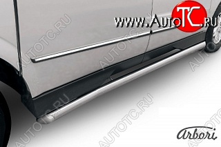 12 869 р. Защита порогов Arbori SSANGYONG Actyon Sport (2012-2025)  с доставкой в г. Тольятти