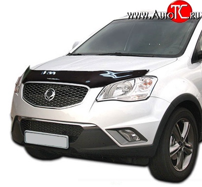 2 879 р. Дефлектор капота NovLine SSANGYONG Actyon дорестайлинг (2010-2013)  с доставкой в г. Тольятти