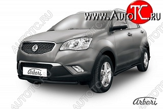 6 119 р. Защита переднего бампера Arbori SSANGYONG Actyon дорестайлинг (2010-2013)  с доставкой в г. Тольятти