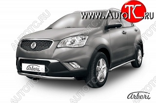 11 609 р. Защита переднего бампера Arbori SSANGYONG Actyon дорестайлинг (2010-2013)  с доставкой в г. Тольятти