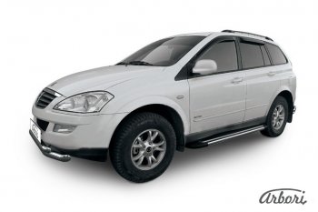 Порожки для ног Arbori Luxe Black SSANGYONG Kyron рестайлинг (2007-2016)