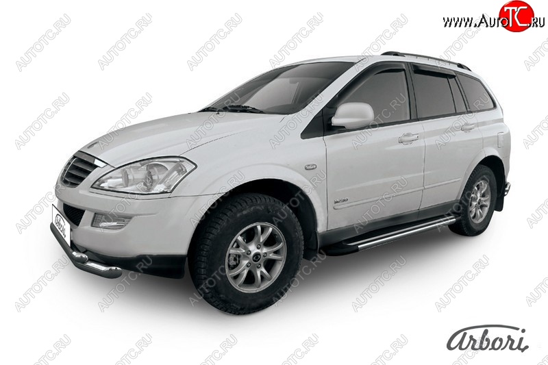 12 509 р. Порожки для ног Arbori Luxe Black SSANGYONG Kyron рестайлинг (2007-2016)  с доставкой в г. Тольятти