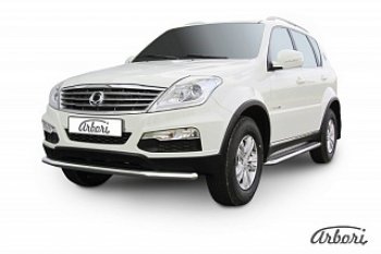 Защита переднего бампера Arbori SSANGYONG Rexton Y290 (2012-2017)