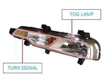 7 199 р. Левая противотуманная фара SSANGYONG SSANGYONG Rexton Y290 (2012-2017)  с доставкой в г. Тольятти. Увеличить фотографию 6