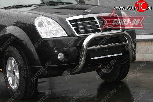 17 819 р. Защита переднего бампера Souz-96 (d76) SSANGYONG Rexton Y250 (2006-2012)  с доставкой в г. Тольятти