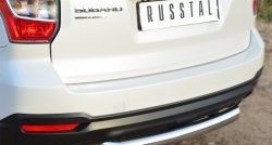 15 999 р. Одинарная защита заднего бампера из трубы диаметром 76 мм SLITKOFF Subaru Forester SJ дорестайлинг (2012-2016)  с доставкой в г. Тольятти. Увеличить фотографию 2