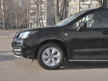 26 999 р. Защита переднего бампера SLITKOFF d63 секции-d42 дуга Subaru Forester SJ рестайлинг (2016-2019)  с доставкой в г. Тольятти. Увеличить фотографию 4