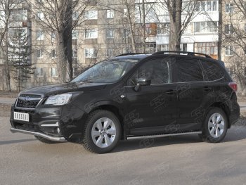 20 599 р. Защита переднего бампера SLITKOFF d63 волна Subaru Forester SJ рестайлинг (2016-2019)  с доставкой в г. Тольятти. Увеличить фотографию 4