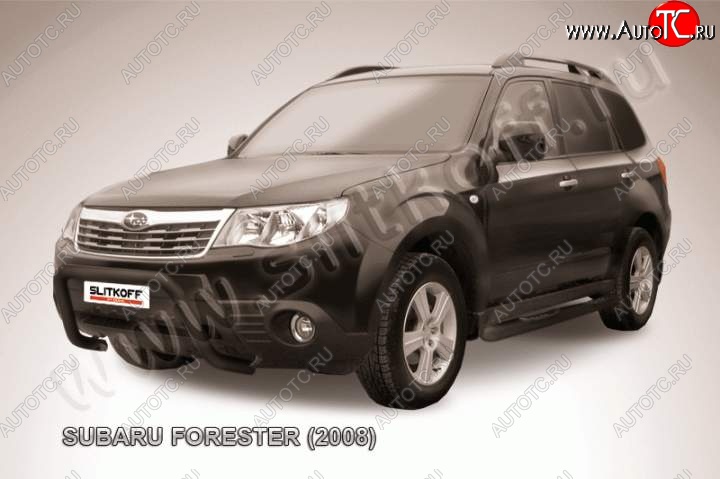 14 549 р. Кенгурятник d57 низкий рама Subaru Forester SH (2008-2013) (Цвет: серебристый)  с доставкой в г. Тольятти