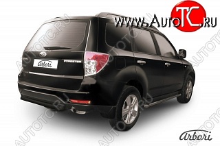 7 019 р. Защита заднего бампера Arbori Subaru Forester SH (2008-2013)  с доставкой в г. Тольятти