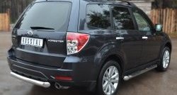 14 299 р. Одинарная защита заднего бампера из трубы диаметром 76 мм SLITKOFF Subaru Forester SH (2008-2013)  с доставкой в г. Тольятти. Увеличить фотографию 4