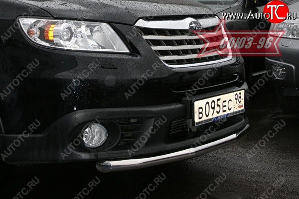 11 069 р. Защита переднего бампера одинарная Souz-96 (d60) Subaru Tribeca (2008-2014)  с доставкой в г. Тольятти