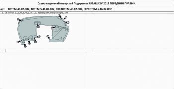 399 р. Правый подкрылок передний TOTEM Subaru XV GT/G24 дорестайлинг (2017-2021)  с доставкой в г. Тольятти. Увеличить фотографию 2