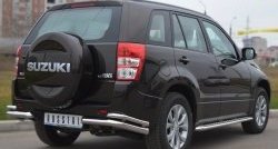 15 899 р. Защита заднего бампера (Ø63 и 42 мм, нержавейка) SLITKOFF Suzuki Grand Vitara JT 5 дверей 2-ой рестайлинг (2012-2016)  с доставкой в г. Тольятти. Увеличить фотографию 4